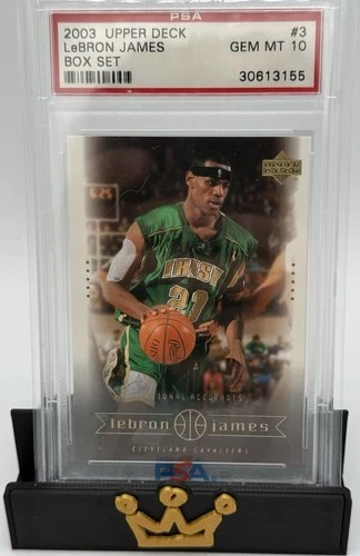 LeBron James 2003 Upper Deck Box Set #3 PSA 10 GEM MINT Pre-NBA HS Card