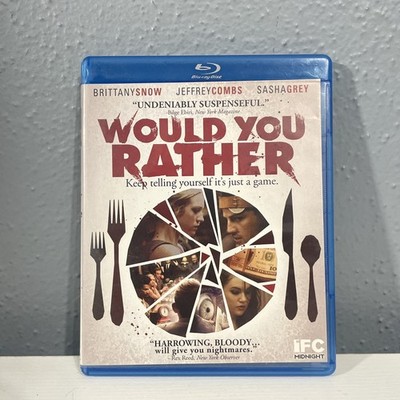 Would You Rather (BluRay, 2012) ICF Midnight Horror Brittany Snow Used VG OOP