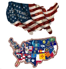 2026 10oz .999 Colorized Copper USA Shaped 250 year Anniversary Bar Preorder