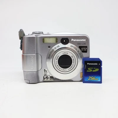 Panasonic Digital Camera Lumix DMC-LC80 5.0MP Silver Tested