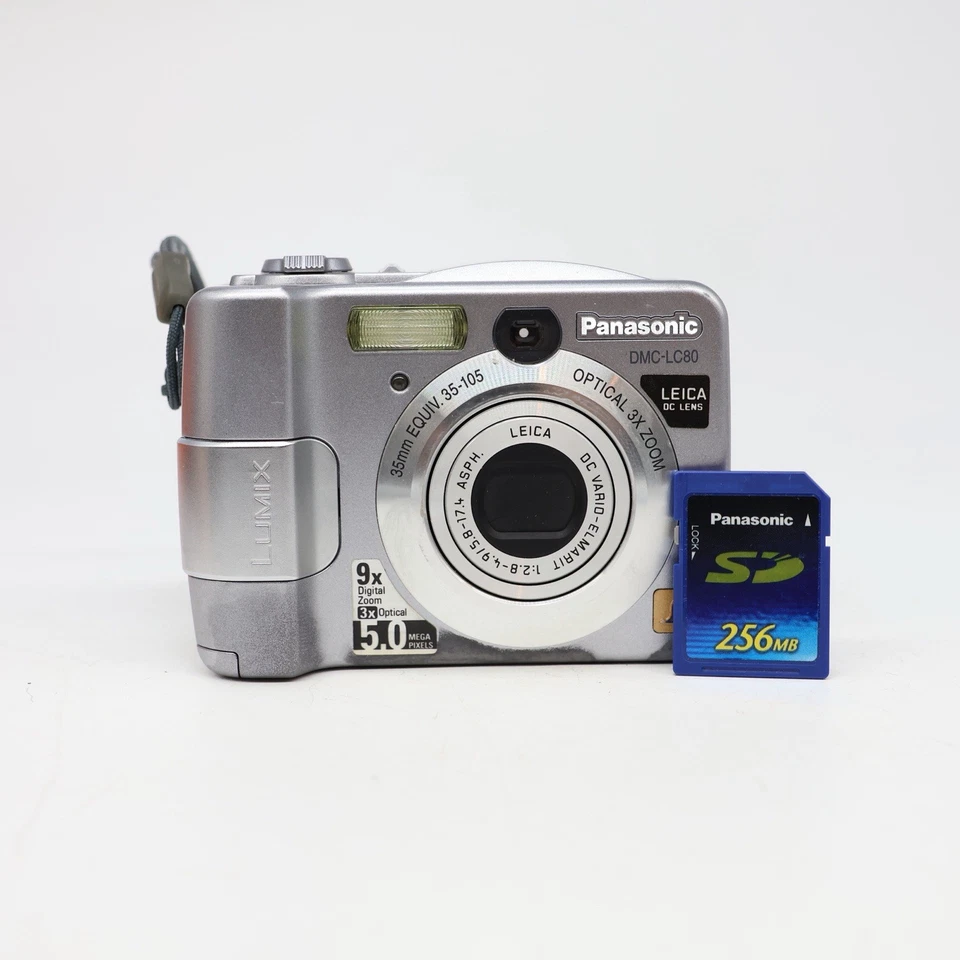 Panasonic Digital Camera  Lumix DMC-LC80 5.0MP Silver Tested, photo 1 of 5