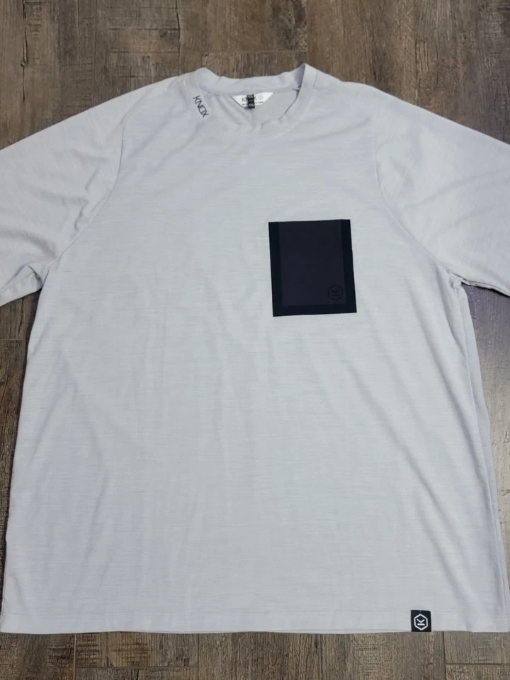 Knox Mens Jack Short Sleeve Sport Merino Perform Wool Base Layer - Light Grey - Image 2 of 4