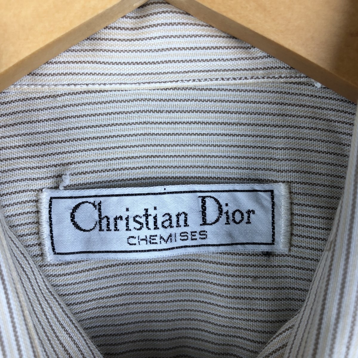 Vintage 1980'S Christian Dior long-sleeved striped shirt size M