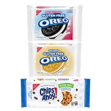 Gluten Free OREO and CHIPS AHOY Variety Pack 3 Packs Snack Cookies