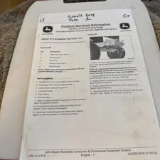 John Deere Lvu23138 Front Attachment Support Kit Installation Instructions