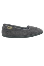 Dearfoams Women's Chenille Closed-Back Slippers Grey