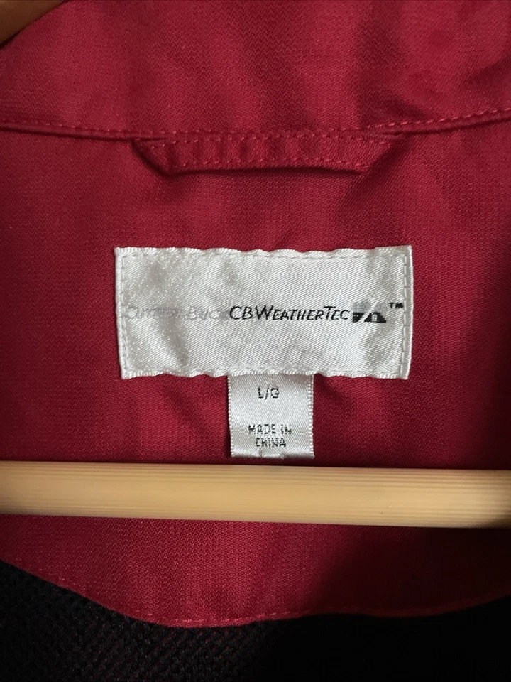 Cutter And Buck WeatherTec Dark Red Women’s Size L Golf Jacket - Image 2 of 4