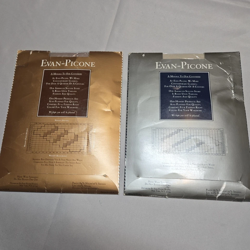 Paquete de 2 mangueras Evan Picone para mujer nuevas grises y vainilla ambas talla mediana 1 es delgada mediana Foto 4 de 4