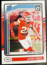 Jaden Hicks 2024 Donruss Optic Base Rated Rookie RC #237 Chiefs