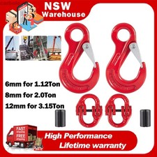 2 Pack 6/8/12mm Sling Hook with Hammerlock for Caravan Camper Trailer Connecting