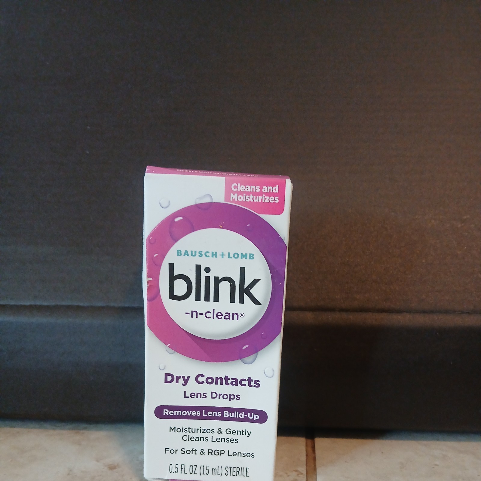 Blink N-Clean Dry Contacts Lens Drops 0.5 oz, Exp. 12/2025