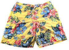 Polo Ralph Lauren Kailua Floral Hawaiian Board Shorts Swim Trunks Suit 2XLT 8.5"