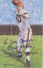 OTTO GRAHAM  CLEVELAND BROWNS LIMITED EDITION  AUTOGRAPHED GOAL LINE ART CARD