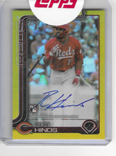Rece Hinds 2025 Topps Series 1 Gold RC Auto #217 /50 Reds Fresh Topps Redemption