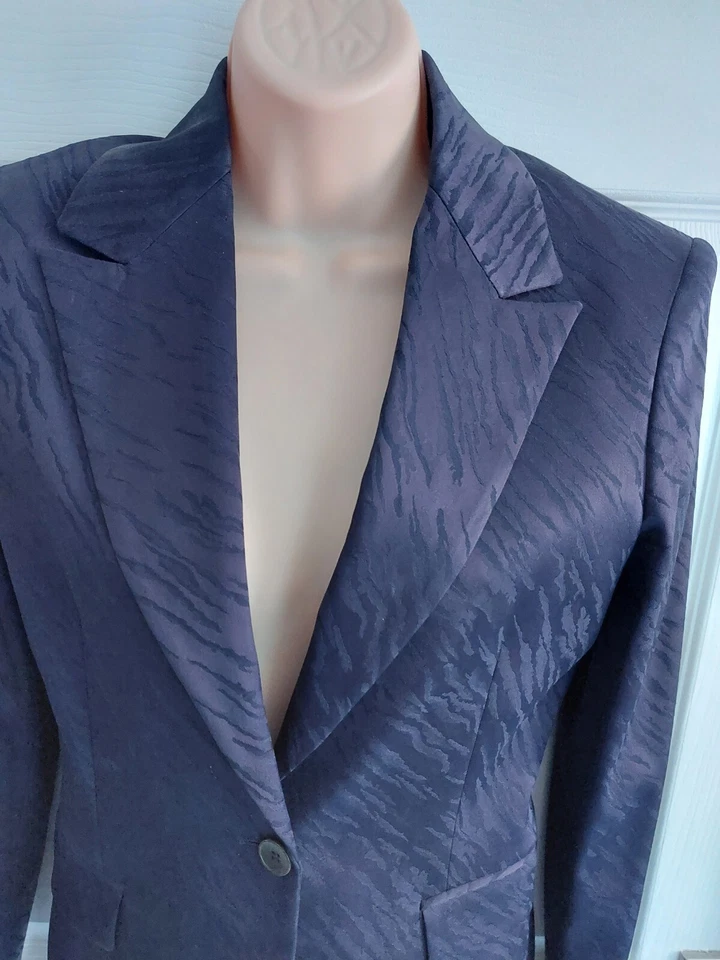 versace jeans couture - smart navy blue blazer jacket size Italian 40 UK 8 — 第 4/4 张图片