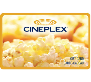 Cineplex Gift Card Gift Card $25, $50, or $100 - Fast email delivery