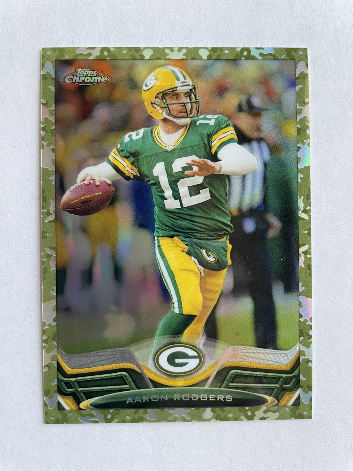 Aaron Rodgers 2013 Topps Chrome Camo Refractor /499