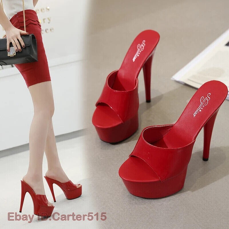 PANTOFOLA D’ORO Sandali donna 15 cm sexy tacco alto ciabatte estive plateau decolte stiletto