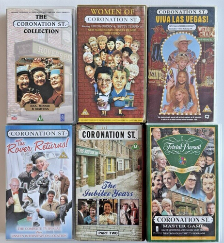 Coronation Street 6x Videos - Jubilee Years Rover Returns Viva Las Vegas VHS ITV