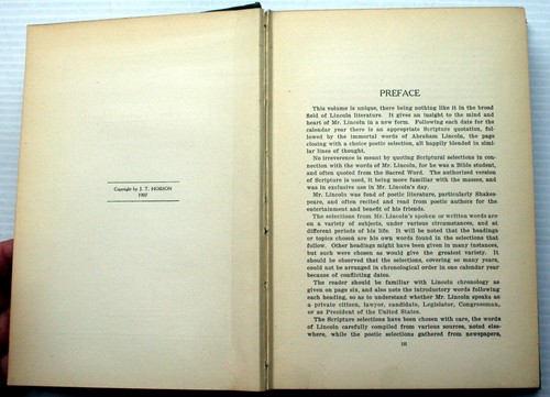 JT Hodbson 1906/7 DAS LINCOLN JAHRBUCH Zitate ~ Texte Schriften ~ Poesie - Bild 4 von 6