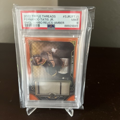 2022 Topps Triple Threads Jumbo Relic #SJR2-FTJ2 Ferando Tatis Jr. 10/18 PSA 9 - Picture 1 of 4