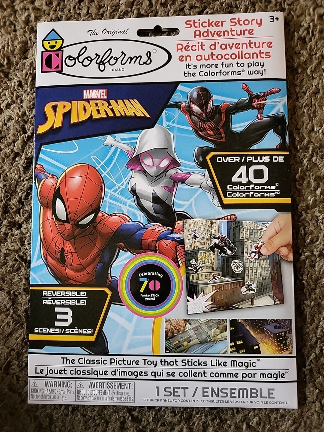 Sticker Book Colorforms Marvel SpiderMan Over 40 Pieces! B70 eBay