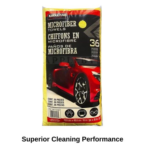 72 Kirkland Signature Ultra Soft Plush Microfibre car Towels Cloths 40cm x 40cm - Picture 2 of 13
