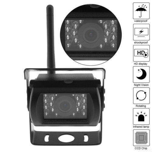 Wireless Backup Camera Rear View System w/ 5" Monitor for Motorhome Bus Truck - Picture 19 of 24
