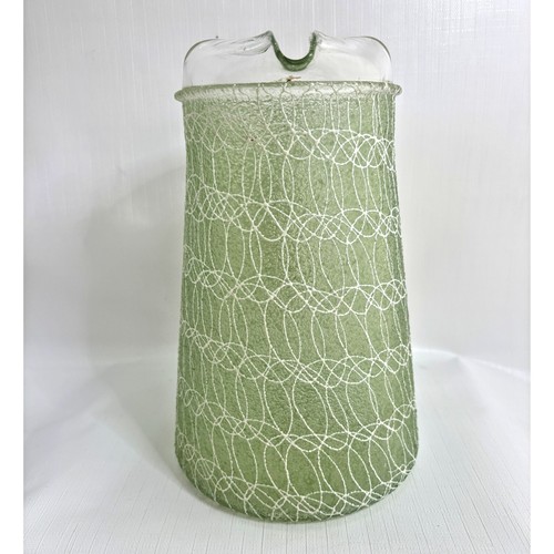 Brocca stringa spaghetti artigianale colorata rivestita in gomma verde MCM vintage - Foto 4 di 7