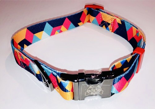 VRPAWS Dog Collar | Adjustable Designer Dog Collars | Stylish Geometric Pattern