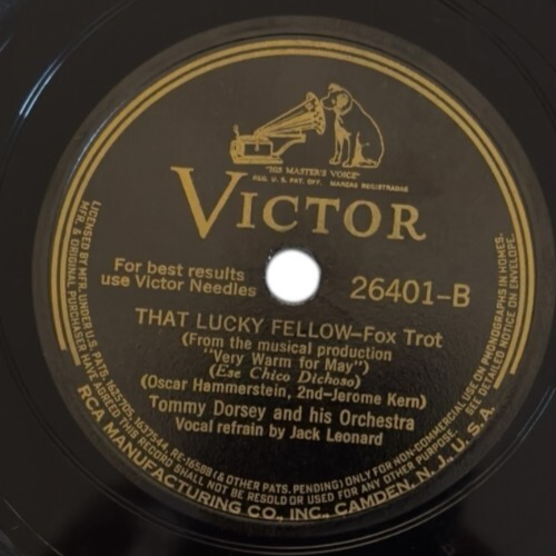 Tommy Dorsey - All The Things You Are/That Lucky Fellow - 10" Victor 26401 - Bild 3 von 4