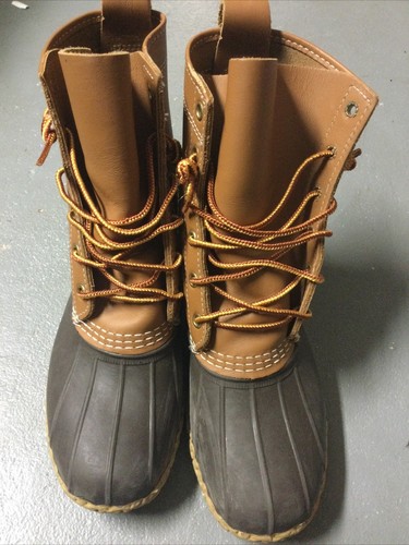 Talla 7 L.L. para mujer Botas de Pato BEAN Marrón 8" de Alto Impermeables - Imagen 6 de 6