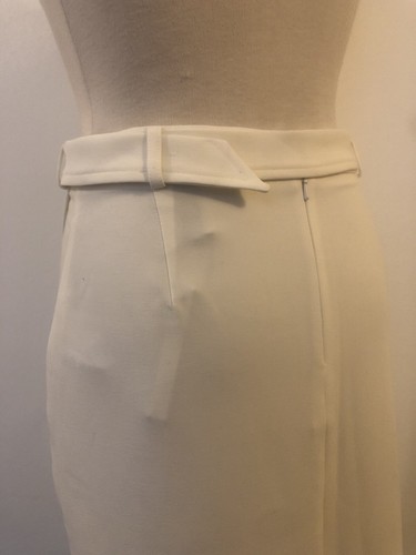 Asos White Asymmetric Wrap Pencil Skirt With Metal D Ring / Size 10 BNWT Rrp £35 - 第 11/12 張圖片