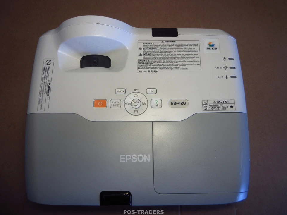 Epson EB-420 Short-throw XGA projector Beamer 3LCD 2500 Lumens HDMI - 1,288 H - Bild 3 von 4