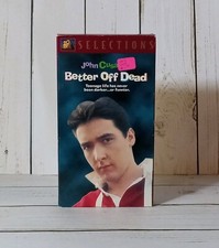 Better Off Dead VHS Tape 1985 Dark Comedy/Teen Drama John Cusack Kim Darby