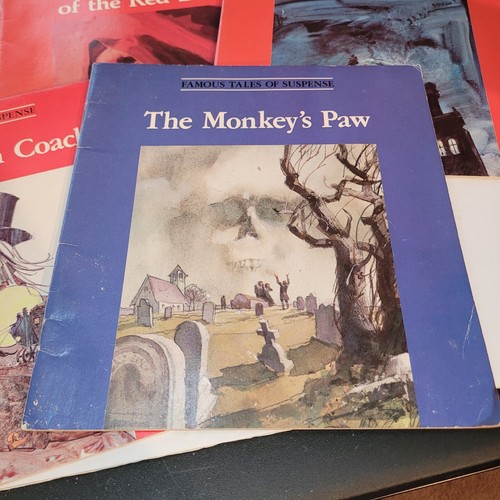 Troll Associates 1980s Spooky Book Lot - Edgar Allen Poe, Phantom Coach, Monkey - Picture 2 of 10