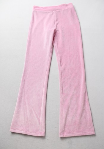 Carter's Girl's High Rise Ribbed Flare Leg Velour Pants BL1 Pink Size 8 NWT