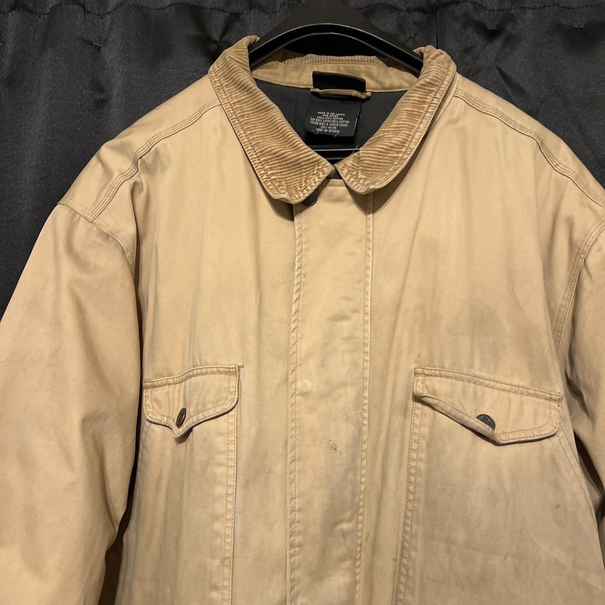 Vintage DICKIES Men's Lined Chore Coat Distressed Heavyweight XXL