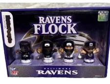 Fisher Price Little People Baltimore Ravens Flock 4 Pack NFL Football Series 1