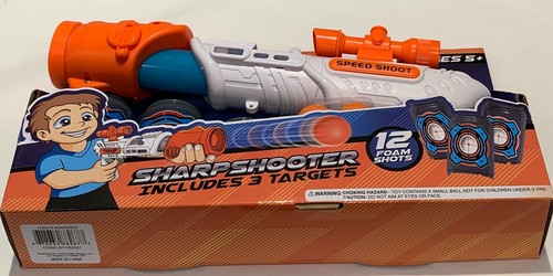 Blaster Storm Scharfschützenmaschine Scharfschützenpistole Geschenkset 12 Schaumschüsse Kinder Spielzeug - Bild 5 von 6