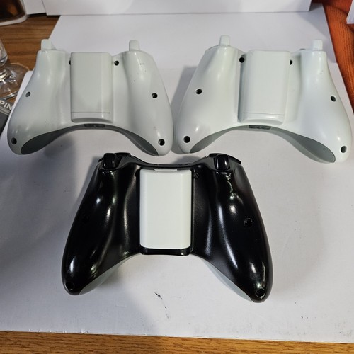 Lote de 3 controladores de juegos inalámbricos Microsoft Xbox negros uno #1403 sin probar - Imagen 8 de 13