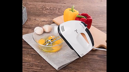7 Speed Electric Hand Held Mixer Electronic Handheld Whisk Food Blender Egg Cake - Video 1 of 1