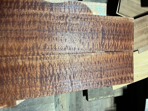 exhibition pomelle sapele tonewood guitar luthier set back sides needs help - Picture 6 of 7