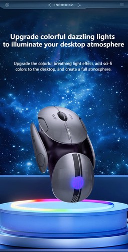X2 Silent Bluetooth Mouse Metal Base Wireless Gaming Mouse for Computer Laptop - Picture 12 of 23