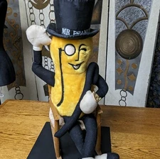 Vintage TM & Nabisco Brands 22.5" Mr. Peanut Plush Doll