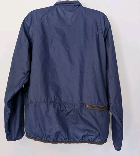 Lands' End Windbreaker Jacket Women's Medium Light Weight Blue Mesh Zip Pockets - Picture 11 of 16