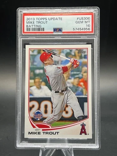 2013 MIKE TROUT  TOPPS UPDATE BATTING PSA 10 #US300