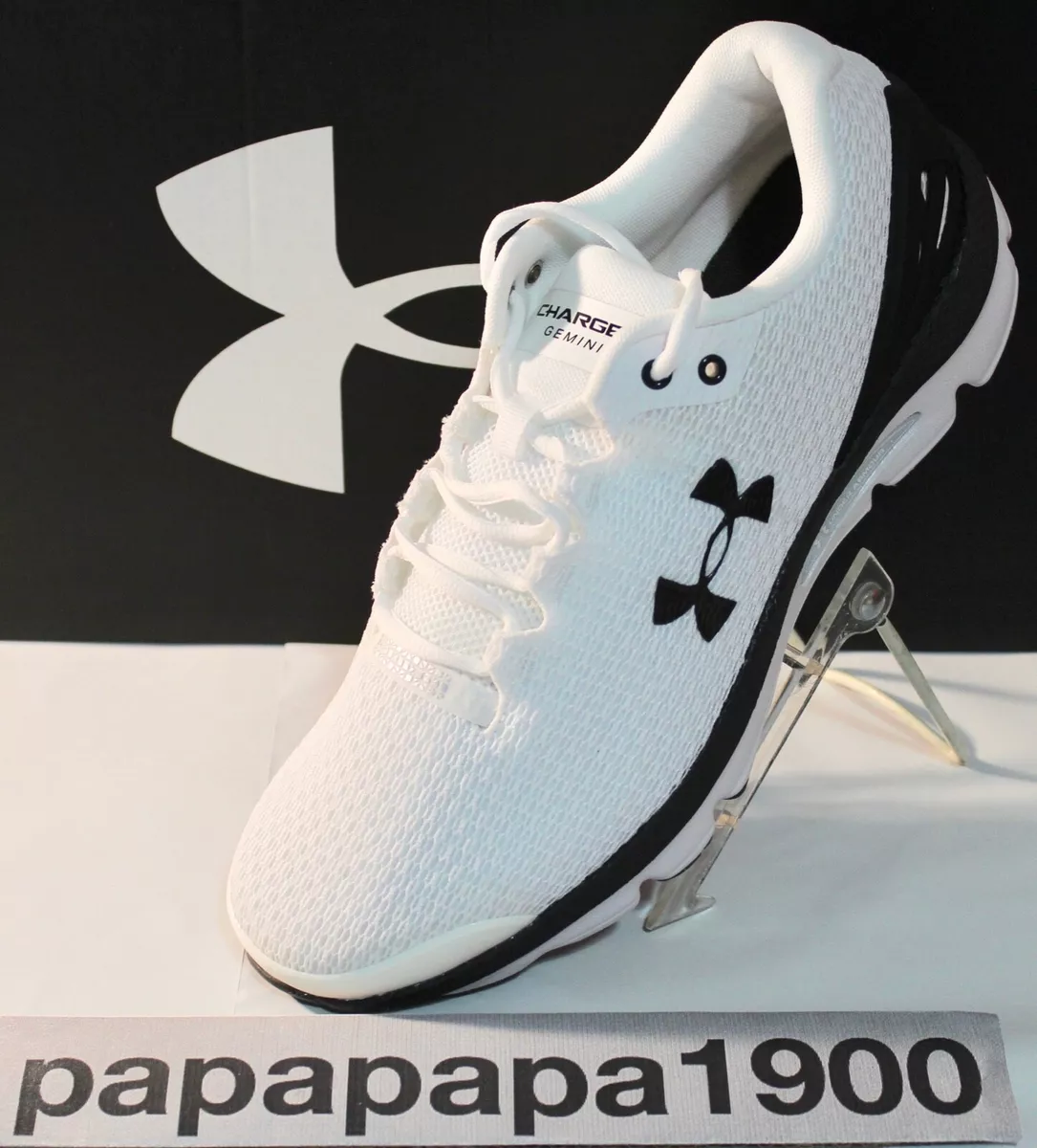 UNDER ARMOUR CHARGED GEMINI 2020NM MEN S SHOE WHITE BLACK 3026501 101