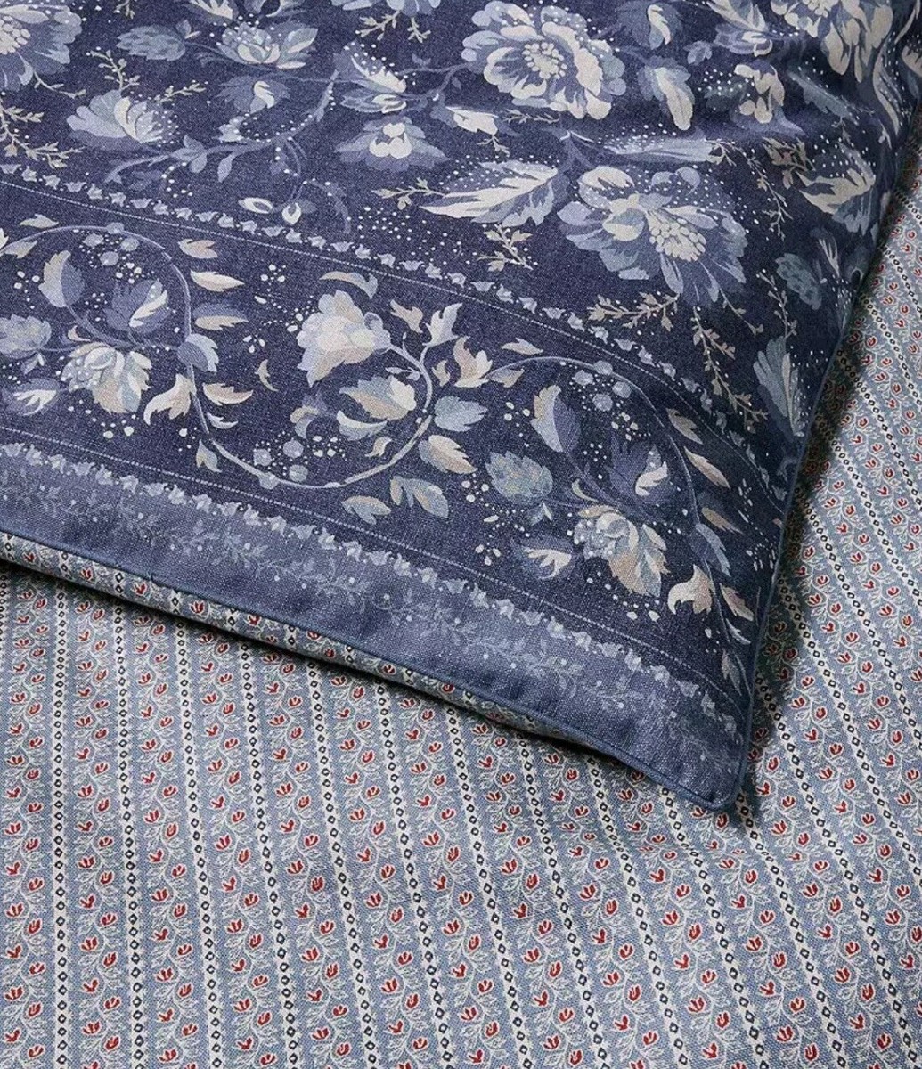 RALPH LAUREN 3pcF/Q COMFORTER SKYE FLORAL BLUE NIP $690