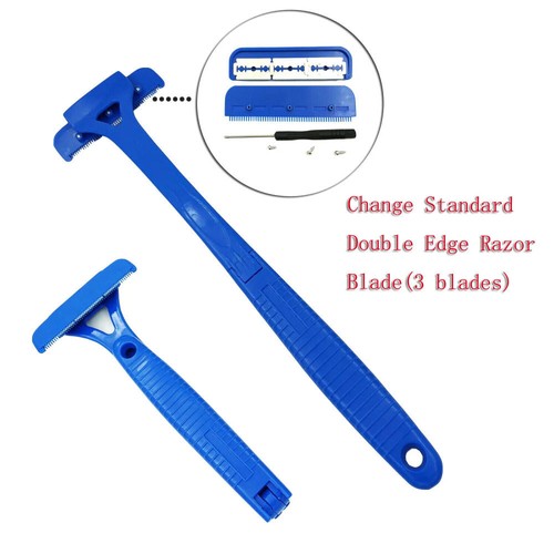 New Men Back Shaver Hair Body Shaver Safety Long Handle Foldable Trimmer Body - Picture 8 of 10